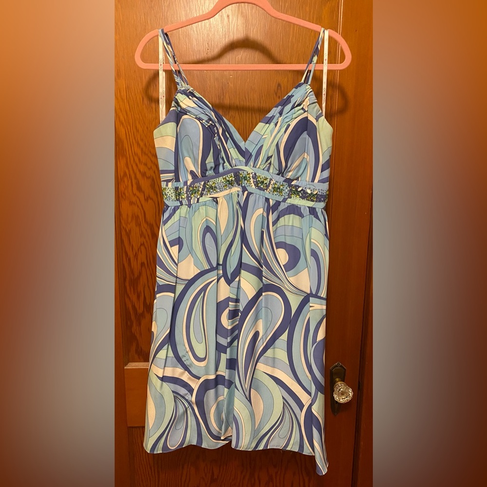 OC by Oleg Cassini Blue Dress, Size 14